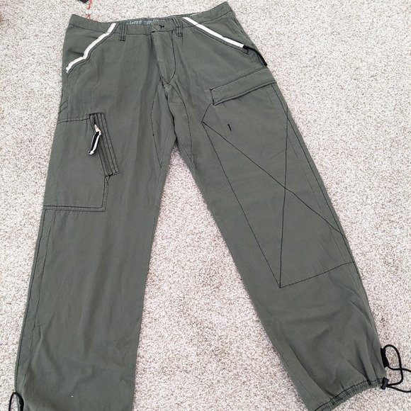 Pierre Cardin Men's Pants - Color Olive - Size W/34" L/30" - 100% Cotton - Picture 1 of 6